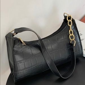 SHEIN | Croc Embossed Shoulder Bag
